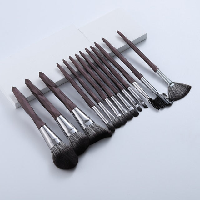 FLD 13/5 pcs Blue Makeup Brushes Set Face Eye Lip Eyeshadow Eyebrow Comb Eyelash Spoolies Foundation Powder Brush Tools Cosmetic