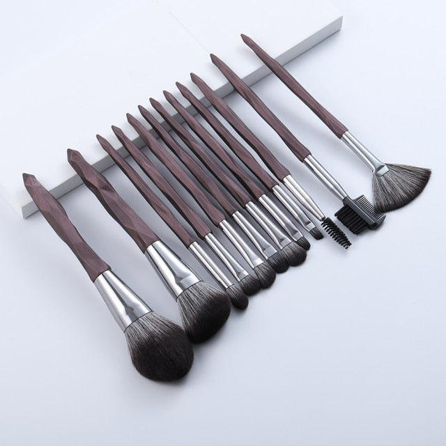 FLD 13/5 pcs Blue Makeup Brushes Set Face Eye Lip Eyeshadow Eyebrow Comb Eyelash Spoolies Foundation Powder Brush Tools Cosmetic