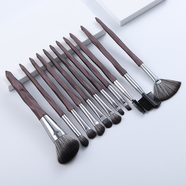 FLD 13/5 pcs Blue Makeup Brushes Set Face Eye Lip Eyeshadow Eyebrow Comb Eyelash Spoolies Foundation Powder Brush Tools Cosmetic