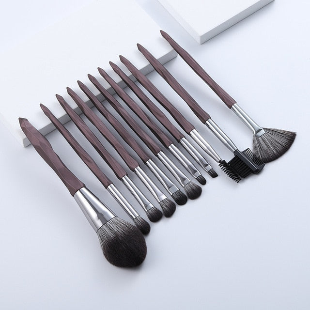 FLD 13/5 pcs Blue Makeup Brushes Set Face Eye Lip Eyeshadow Eyebrow Comb Eyelash Spoolies Foundation Powder Brush Tools Cosmetic