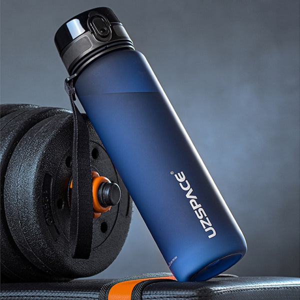 UZSPACE Water Bottle High cost performance Portable Leak-proof Outdoor Tour Sport shaker Drink Tritan Plastic Bottle 500/1000ml