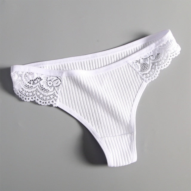 1Pieces/set Panties G-String Ladies Sexy Panties Ladies Ladies Thong Underwear Solid Color Comfortable Lace Edge Panties Lingeri