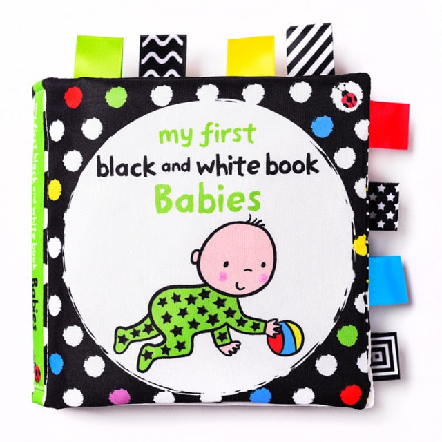 Baby Kids Fabric Books Early Learning Educational Cloth Book 0-12 Months Develop Cognize Animal Tails Reading Toy погремушки