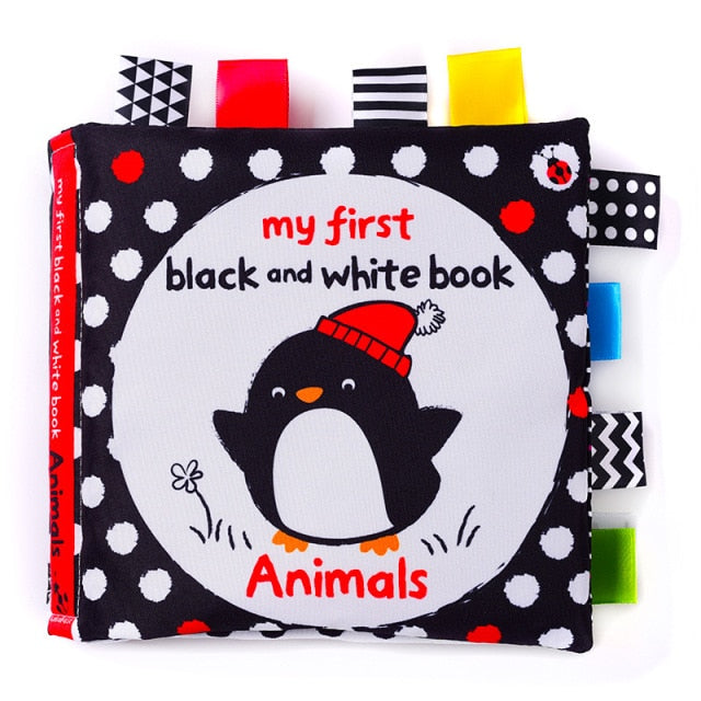 Baby Kids Fabric Books Early Learning Educational Cloth Book 0-12 Months Develop Cognize Animal Tails Reading Toy погремушки