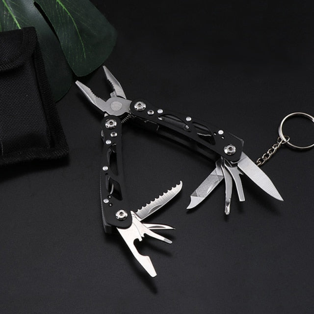 Multifunction Stainless Steel Multi-tool Pocket Knife Pliers Folding Pliers Mini Portable Fold Outdoor Multipurpose Repair Tools