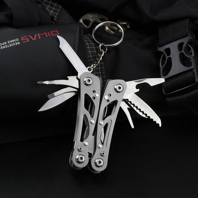 Multifunction Stainless Steel Multi-tool Pocket Knife Pliers Folding Pliers Mini Portable Fold Outdoor Multipurpose Repair Tools