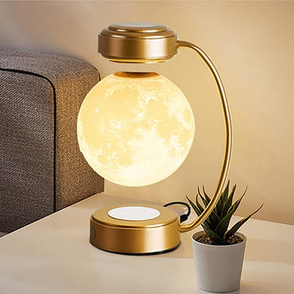 Magnetic Levitation Rotating Moon Lamp Home Accessories Night Light Floating Moon Lamp Luxury Bedroom Table Decoration Ornaments