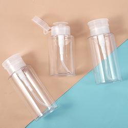 150/200/300ml Empty Press Pump Dispenser Refillable Makeup Bottles Nail Polish Remover Cleaner Container Manicure Makeup Tools