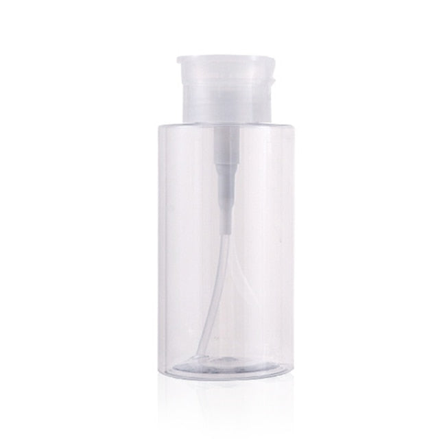 150/200/300ml Empty Press Pump Dispenser Refillable Makeup Bottles Nail Polish Remover Cleaner Container Manicure Makeup Tools