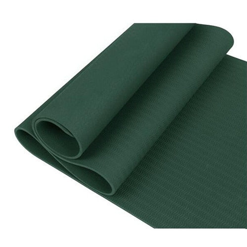 6mm TPE Yoga Mat Non-Slip Sports Gym Dance Pilates Mats for Beginner Body Building Fitness Exercise Equipment 183*61cm