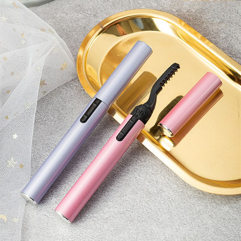 Portable Pen Style Electric Heated Eyelash Curler Eye Lashes Long Lasting Curler  Rapid Heating Curler Makeup Tools Lash Comb